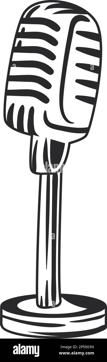 flat microphone icon Stock Vector Image & Art - Alamy