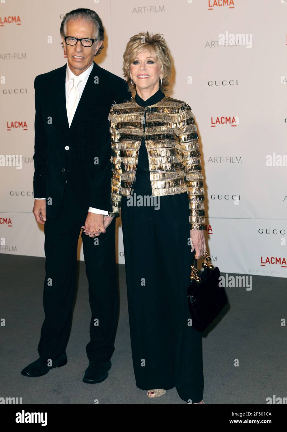 Richard Perry and Jane Fonda attend LACMA Art + Film Gala Honoring Clint  Eastwood and John Baldessari Presented By Gucci at Los Angeles County  Museum of Art on November 5, 2011 in