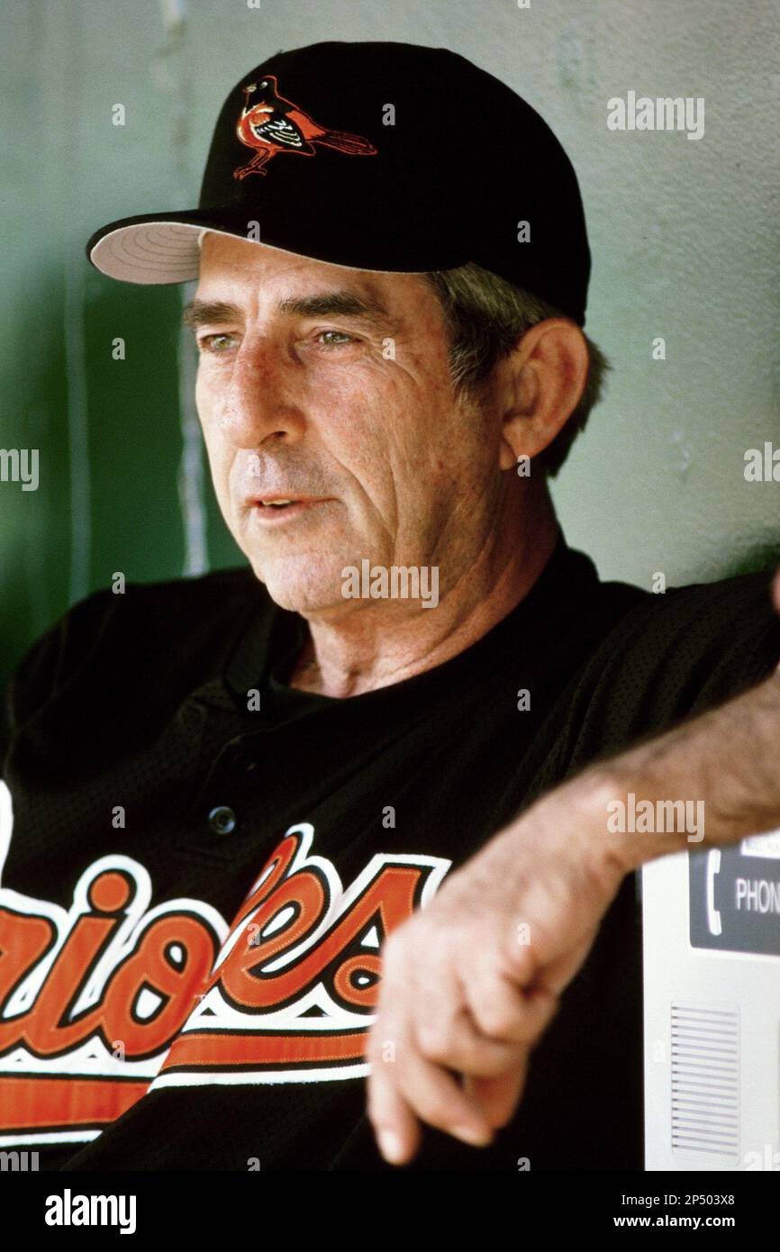 Baltimore Orioles Manager Ray Miller during a game against the Anaheim