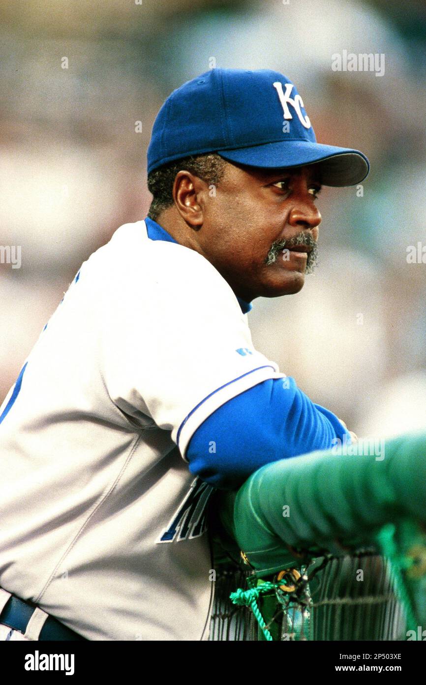 Frank White of the Kansas City Royals during a game against the Anaheim