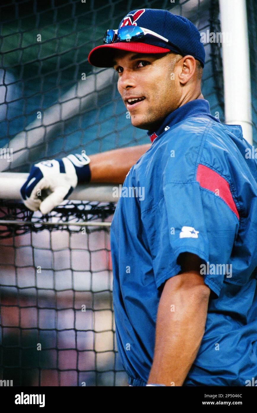 David Justice of the Cleveland Indians during a game against the