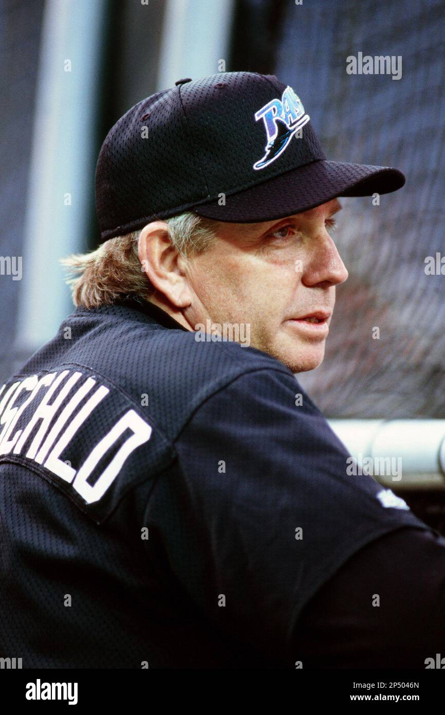 Tampa Bay Devil Rays Manager Larry Rothschild during a game against the ...