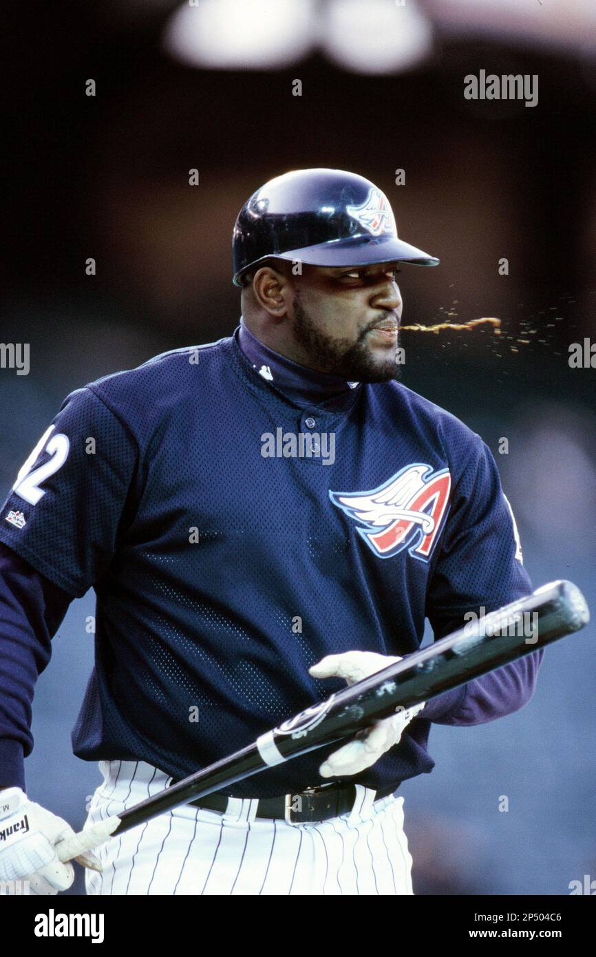 Mo Vaughn of the Anaheim Angels during a game circa 1999 at Angel