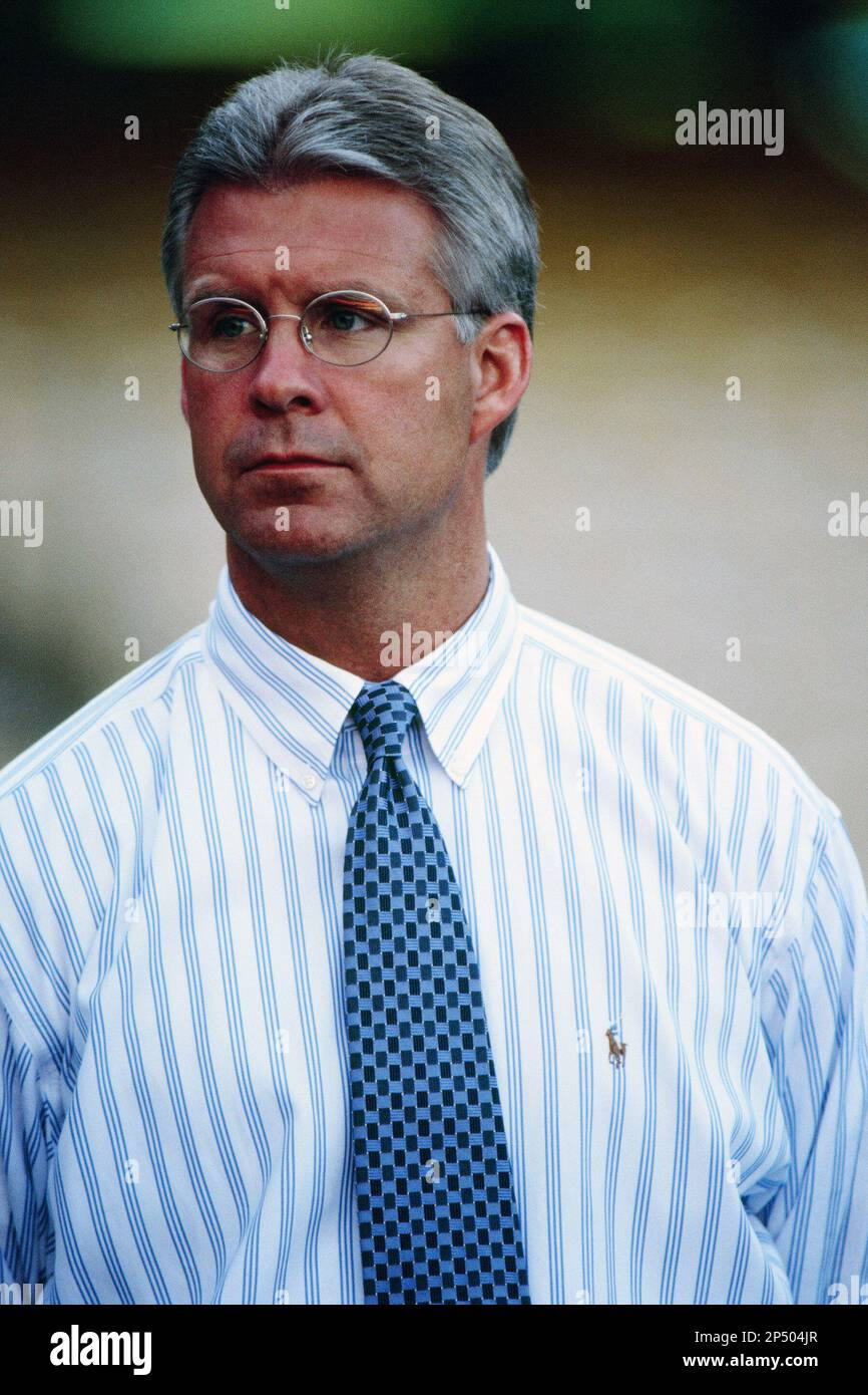 New York Mets General Manager Steve Phillips during a game against the