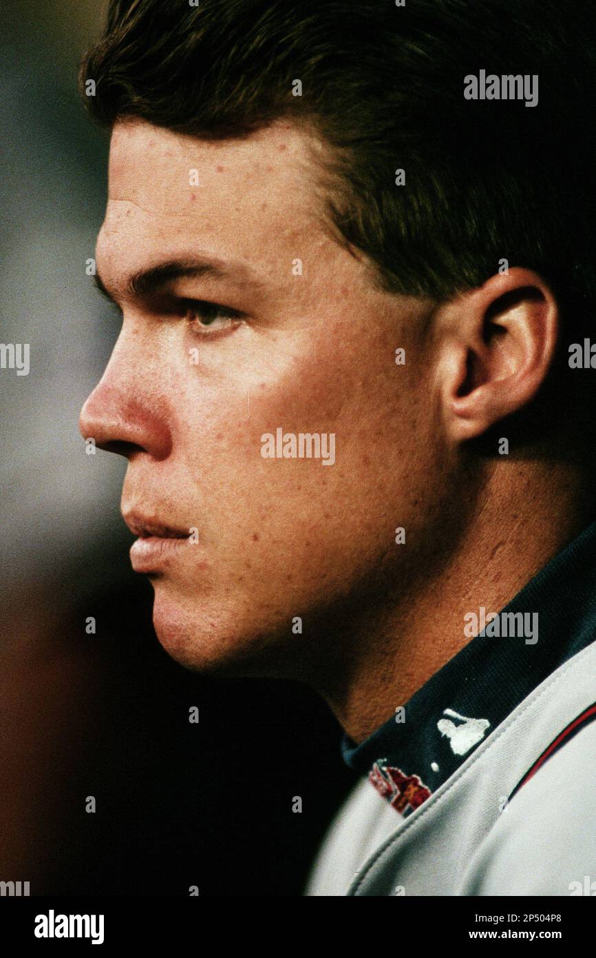 Chipper Jones of the Atlanta Braves during a game against the Los
