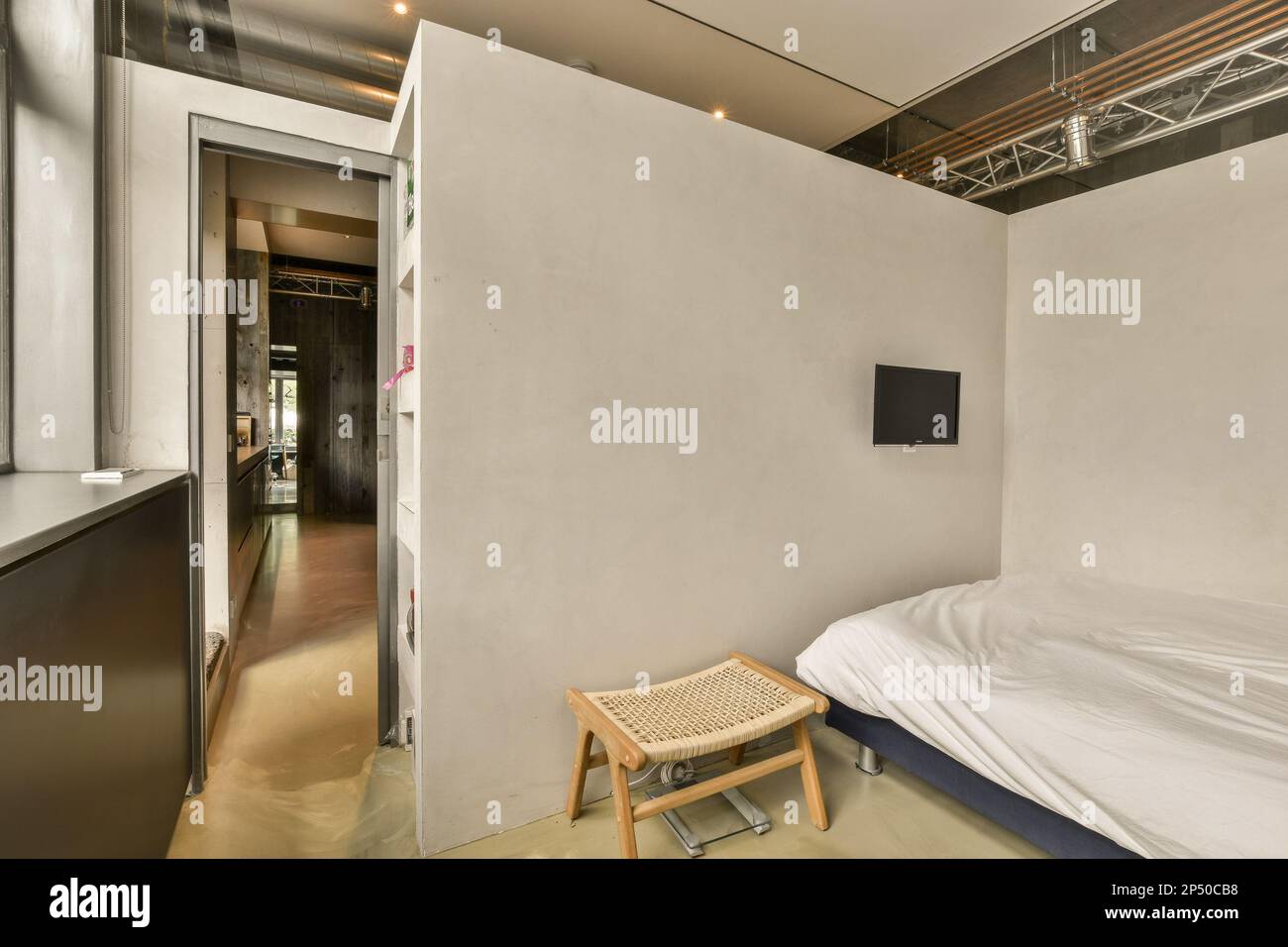 Amsterdam, Netherlands 10 April, 2021 a bed in a room with white