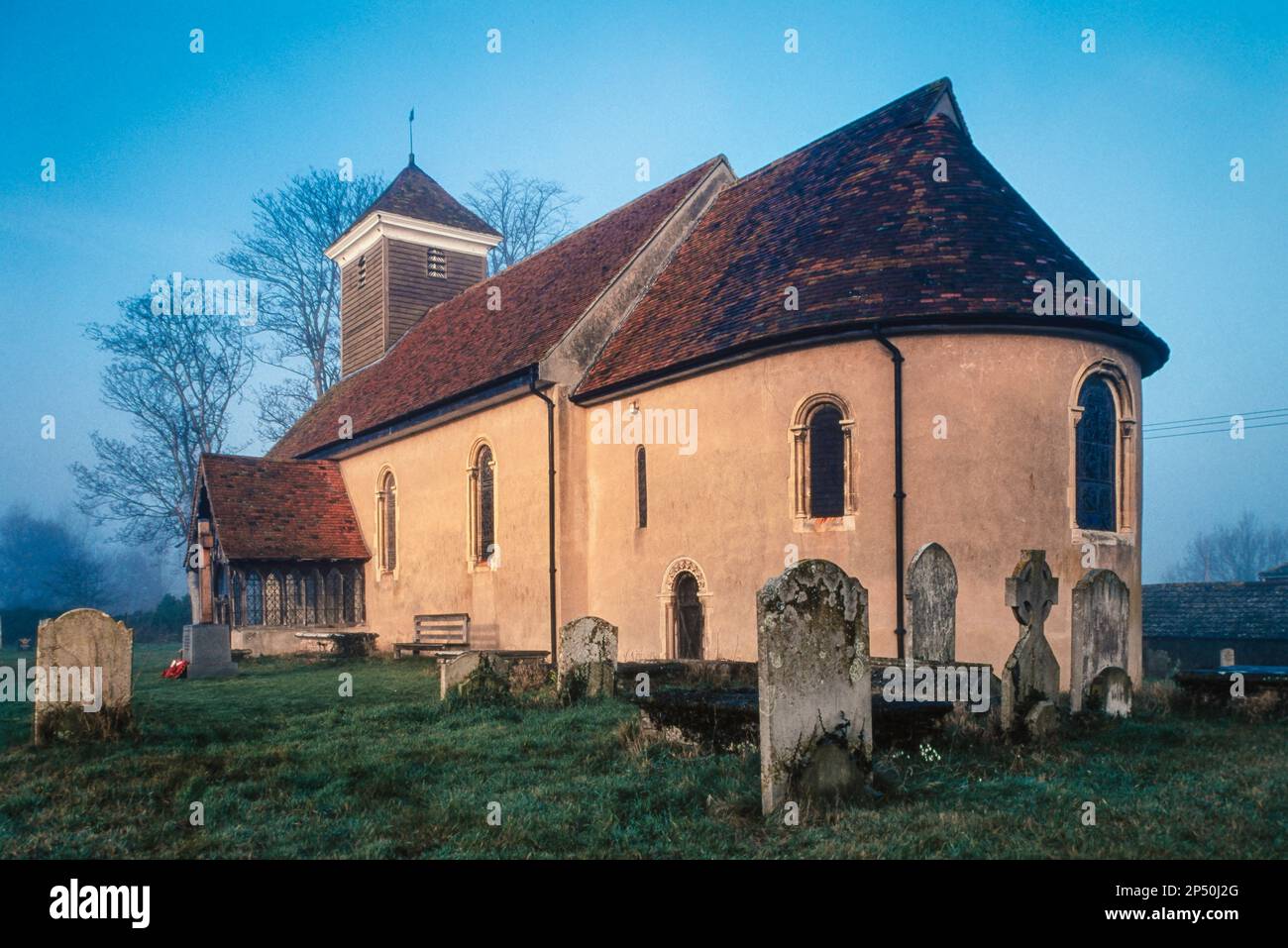 Wissington Church Suffolk, view of the Grade 1 listed 11th Century Church of St Mary Wiston sited in the village of Wissington Suffolk, England Stock Photo