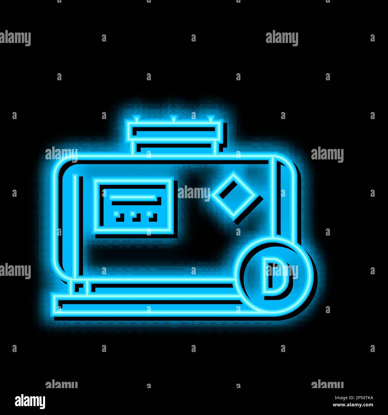 diesel gas station neon glow icon illustration Stock Vector Image & Art ...