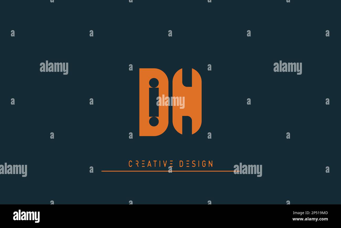 Alphabet letters Initials Monogram logo DN , ND Stock Vector Image