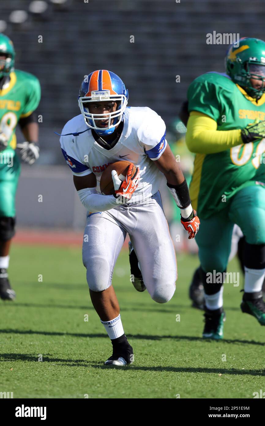 Bayside Commodores Tyrell Plaza 2 in action against the Springfield