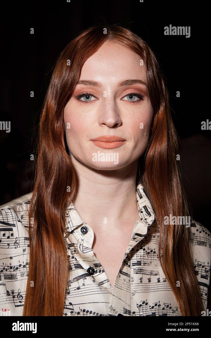 Sophie Turner attends the Louis Vuitton Cruise 2020 Fashion Show at TWA  Terminal in JFK Airport on May 08, 2019 in New York City. Photo by Lionel  Hahn/ABACAPRESS.COM Stock Photo - Alamy