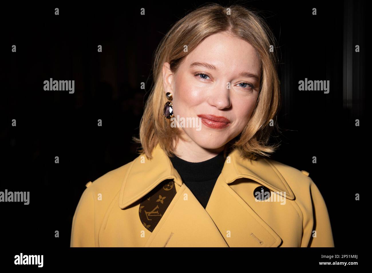 Lea Seydoux attends the Louis Vuitton Fall/Winter 2023-2024 ready-to-wear  collection presented Monday, March 6, 2023 in Paris. (Vianney Le  Caer/Invision/AP Stock Photo - Alamy