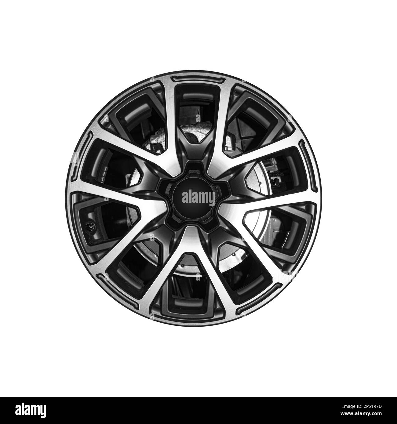 Car alloy wheel isolated on white background Stock Photo Alamy