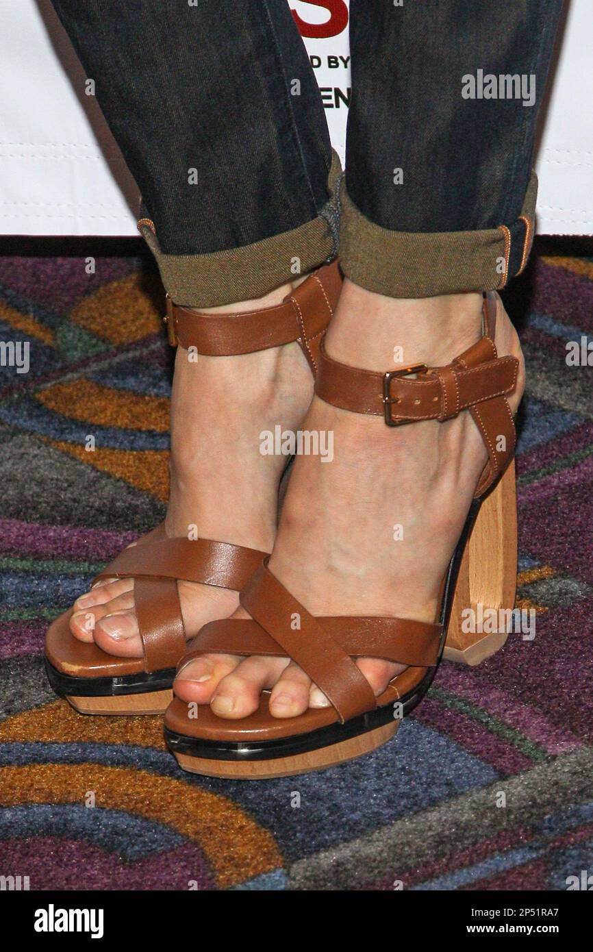 Actress Shailene Woodley (shoe detail) attends the 2013 Los Angeles