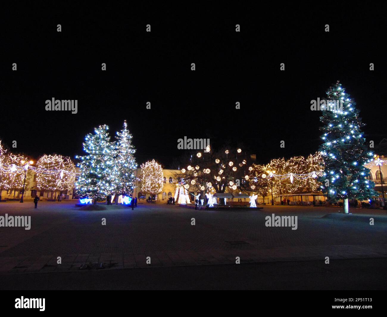 Christmas tree in Baia Mare city Stock Photo Alamy