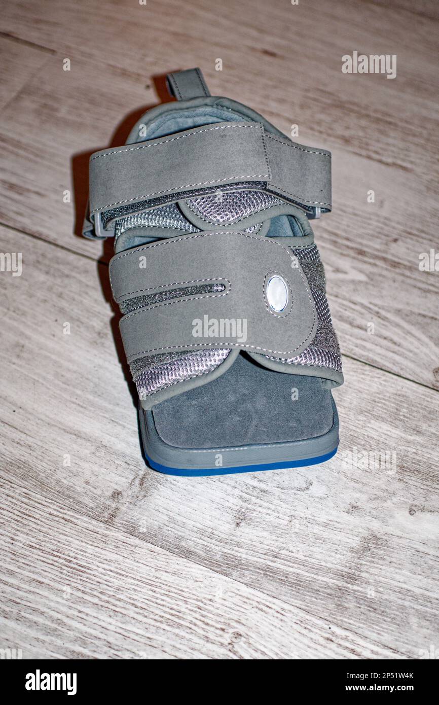 Medical equipment Relief shoe for use after foot surgery Stock Photo Alamy