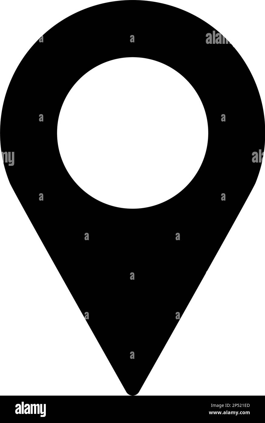 Map pin icon symbol. Flat Vector illustration Stock Vector