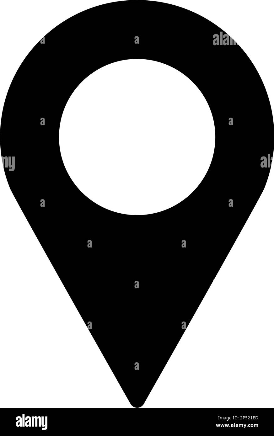 Map pin icon symbol. Flat Vector illustration Stock Vector Image & Art ...