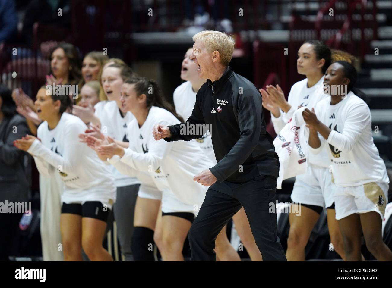 Wofford head coach Jimmy Garrity directs his team against Chattanooga