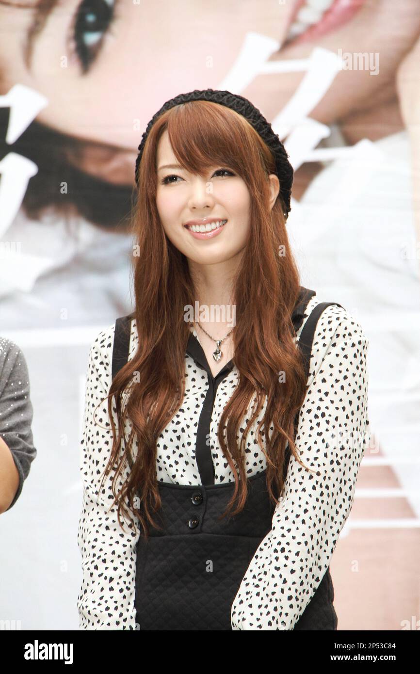 Japanese AV actress Yui Hatano promotes her new photo album in Taipei