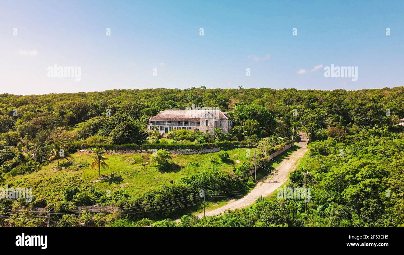 The historic Greenwood Great House in Saint James, Jamaica Stock Photo