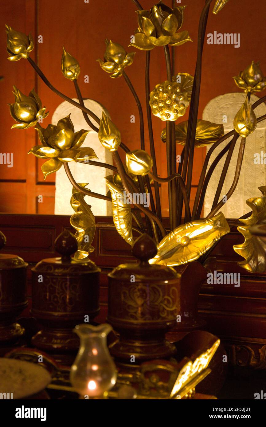 Vietnam, Hanoi, Temple of Literature, Stock Photo