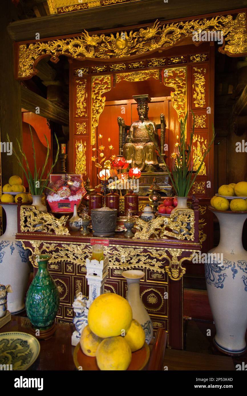 Vietnam, Hanoi, Temple of Literature, Stock Photo