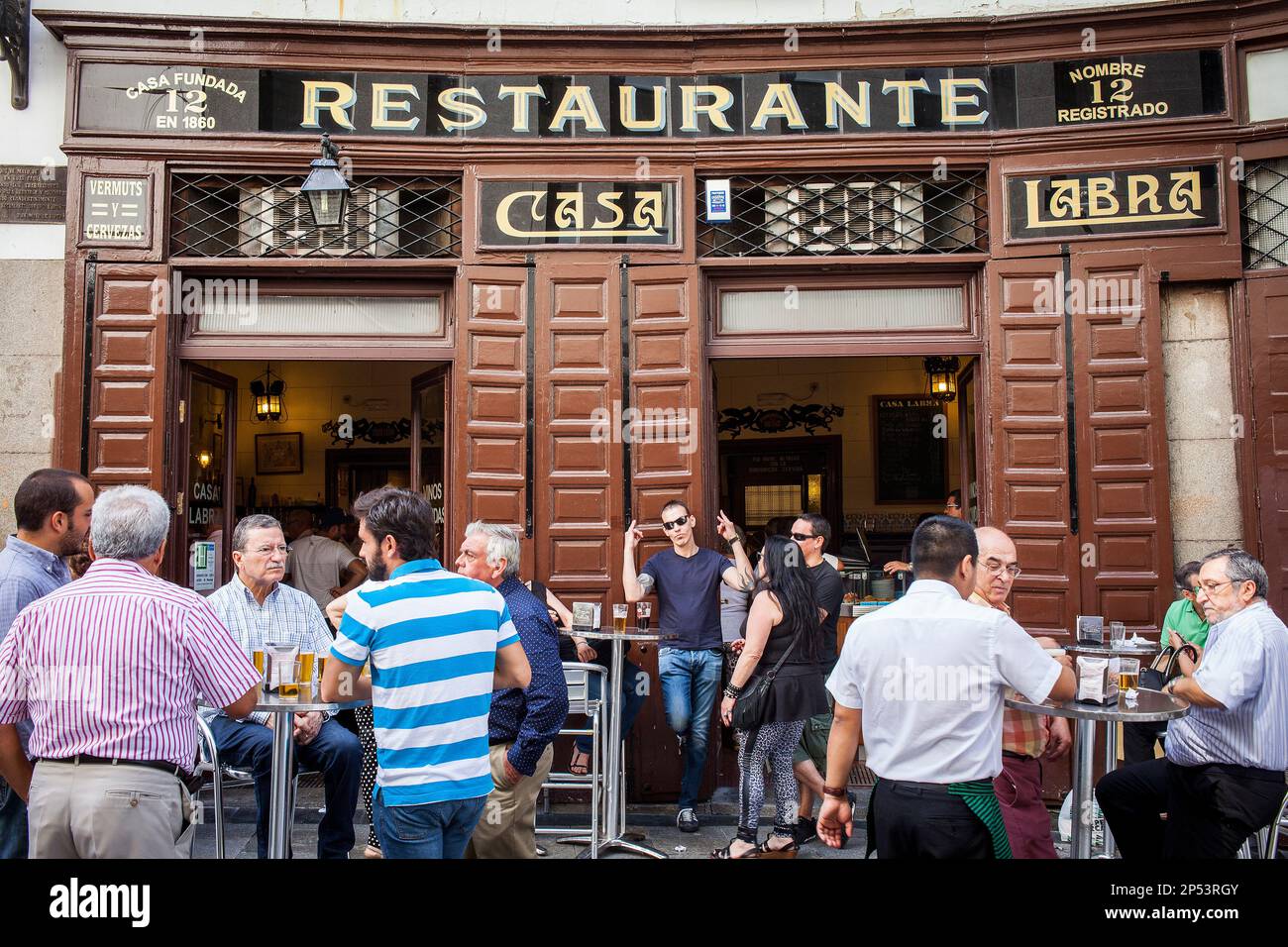 Casa Labra, Calle de Tetuan 12, since 1850. Madrid, Spain Stock Photo ...