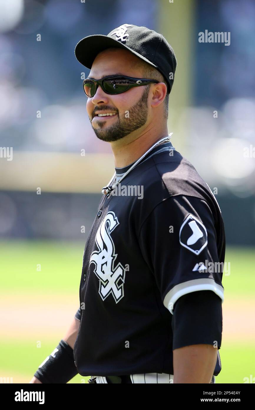 August 15 2008: Nick Swisher of the Chicago White Sox before a game at
