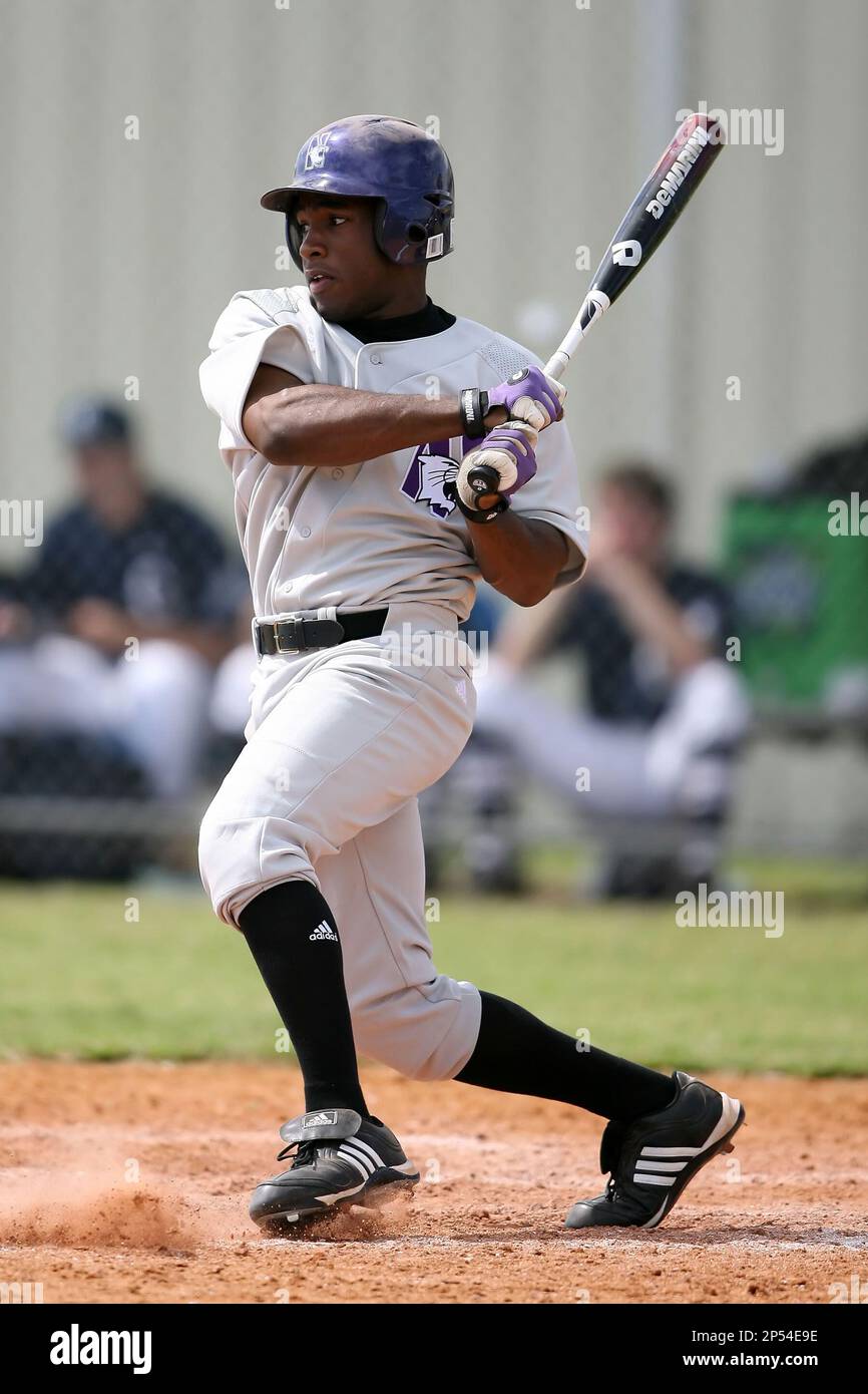 February 22, 2009: Outfielder Geoff Rowan (8) of Northwestern ...