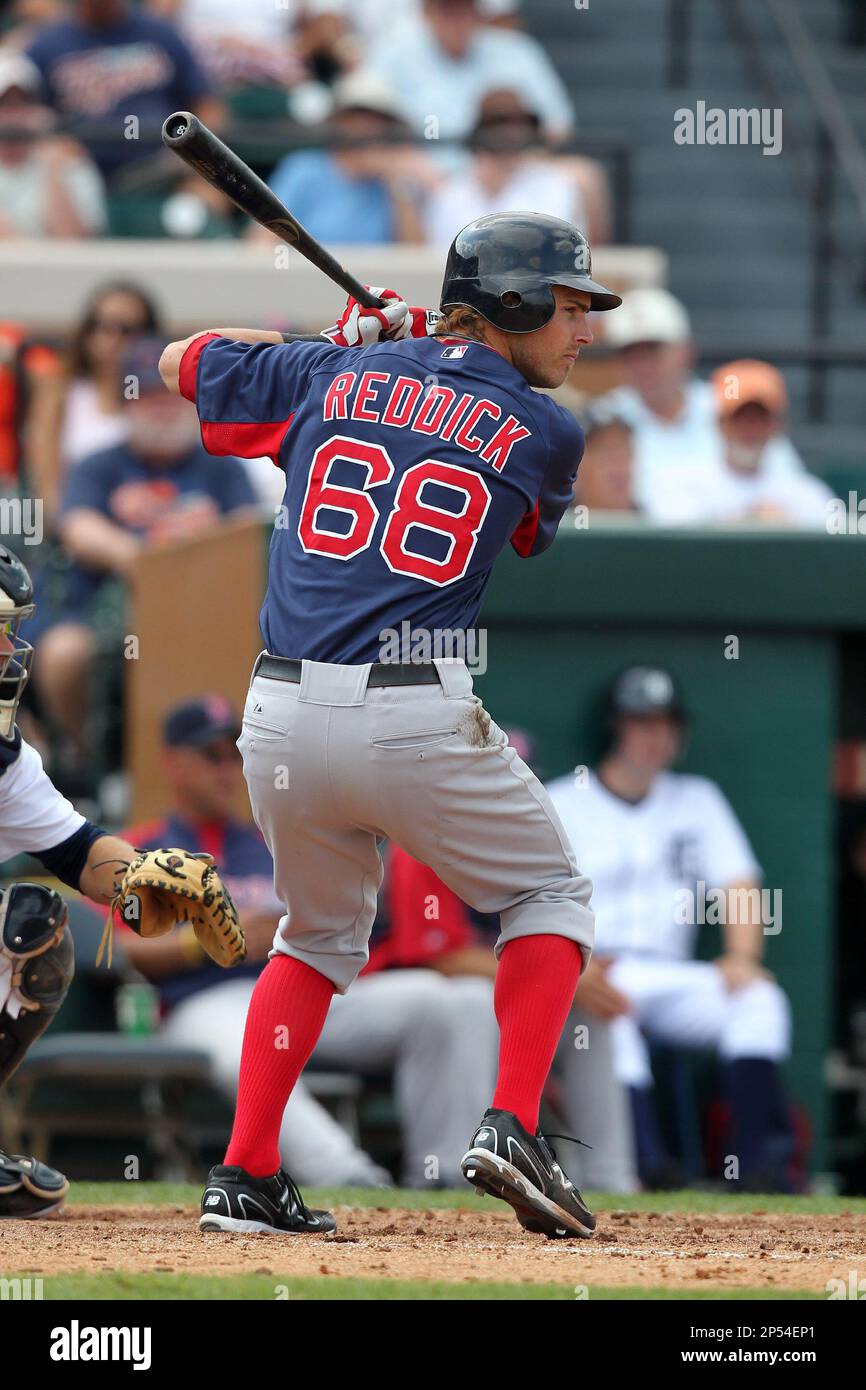 Boston Red Sox Josh Reddick #68 during a spring training game vs. the ...
