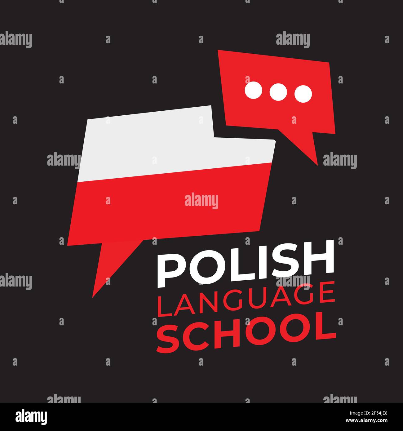 Vector logo of the school, Polish language courses Stock Vector Image & Art Alamy