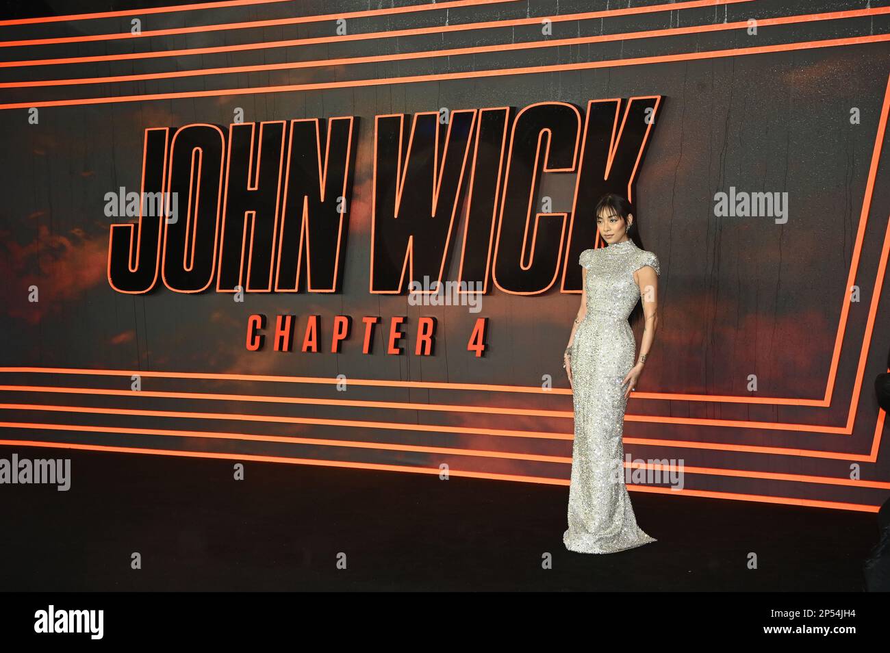 London, UK. 06/03/2023, Rina Sawayama attends the UK gala screening of 'John Wick: Chapter 4 at Cineworld Leicester Square, London, UK. Photo date: 6th March 2023. Stock Photo