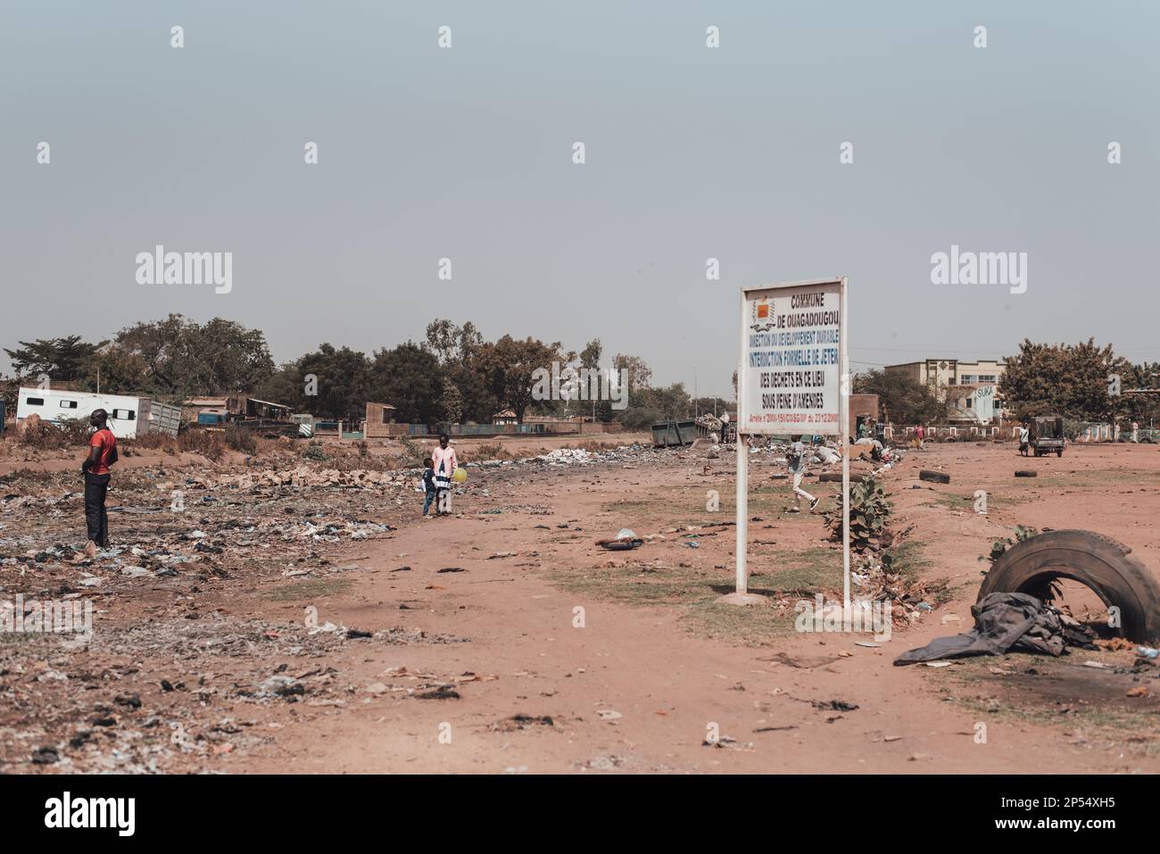 Ouagadougou, Burkina Faso. Pollution and environmental crisis Stock Photo
