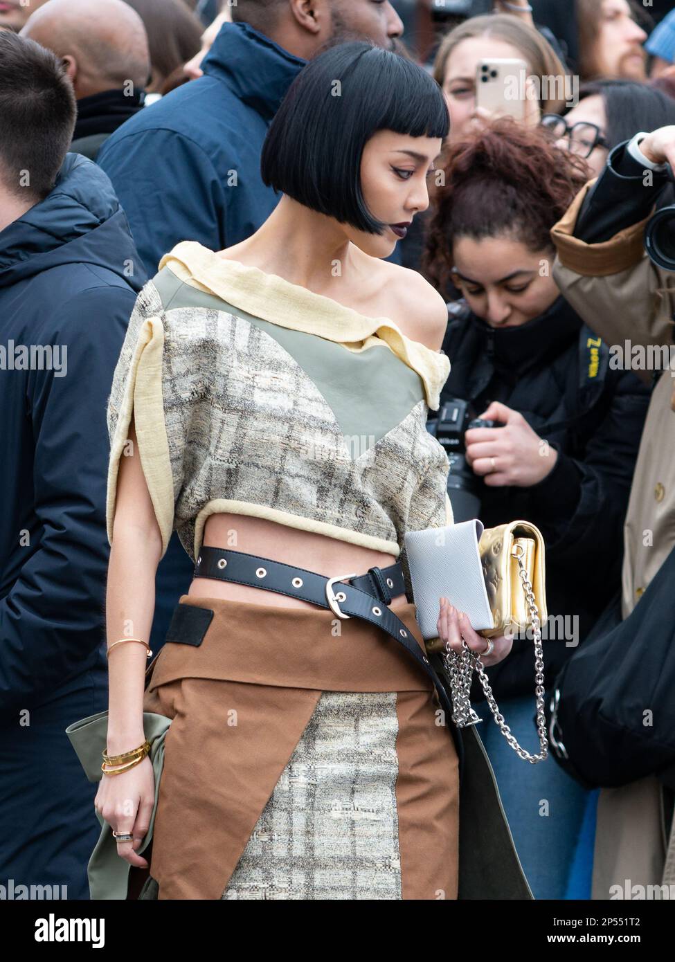 Paris, France, 06/03/2023. Kiwi Lee Han attending the Vuitton Womenswear Fall/Winter 2023 show PARIS FASHION WEEK - MARCH 03 2023Credit: Jacques Julien/Alamy Live News Stock Photo