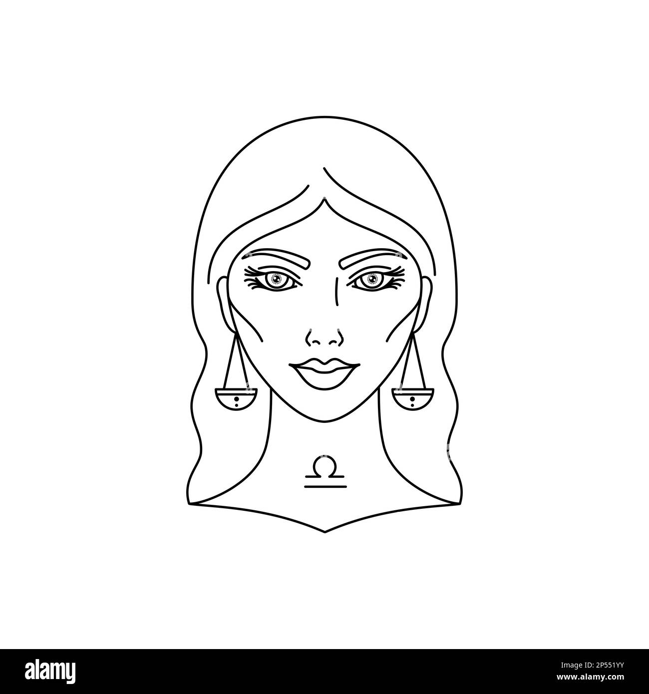 Libra zodiac sign Stock Vector Image & Art - Alamy