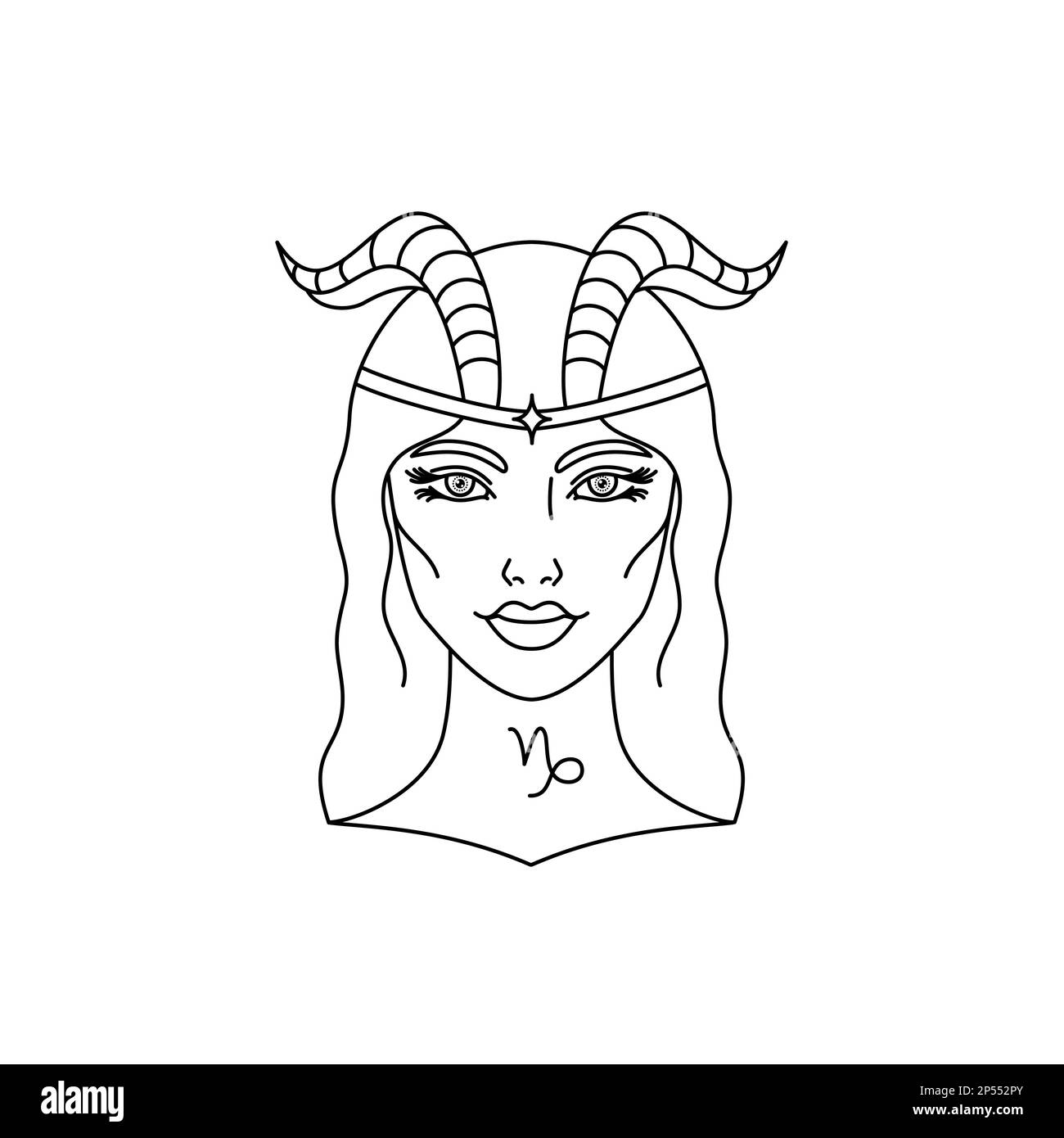 Capricorn zodiac sign Stock Vector Image & Art - Alamy