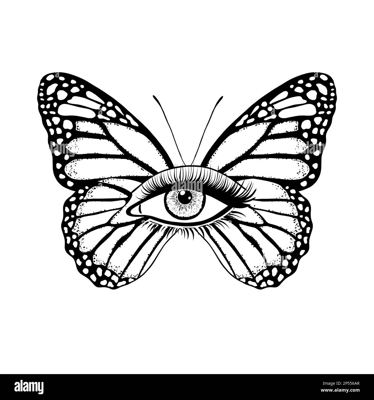 Butterfly and female eye Stock Vector Image & Art Alamy