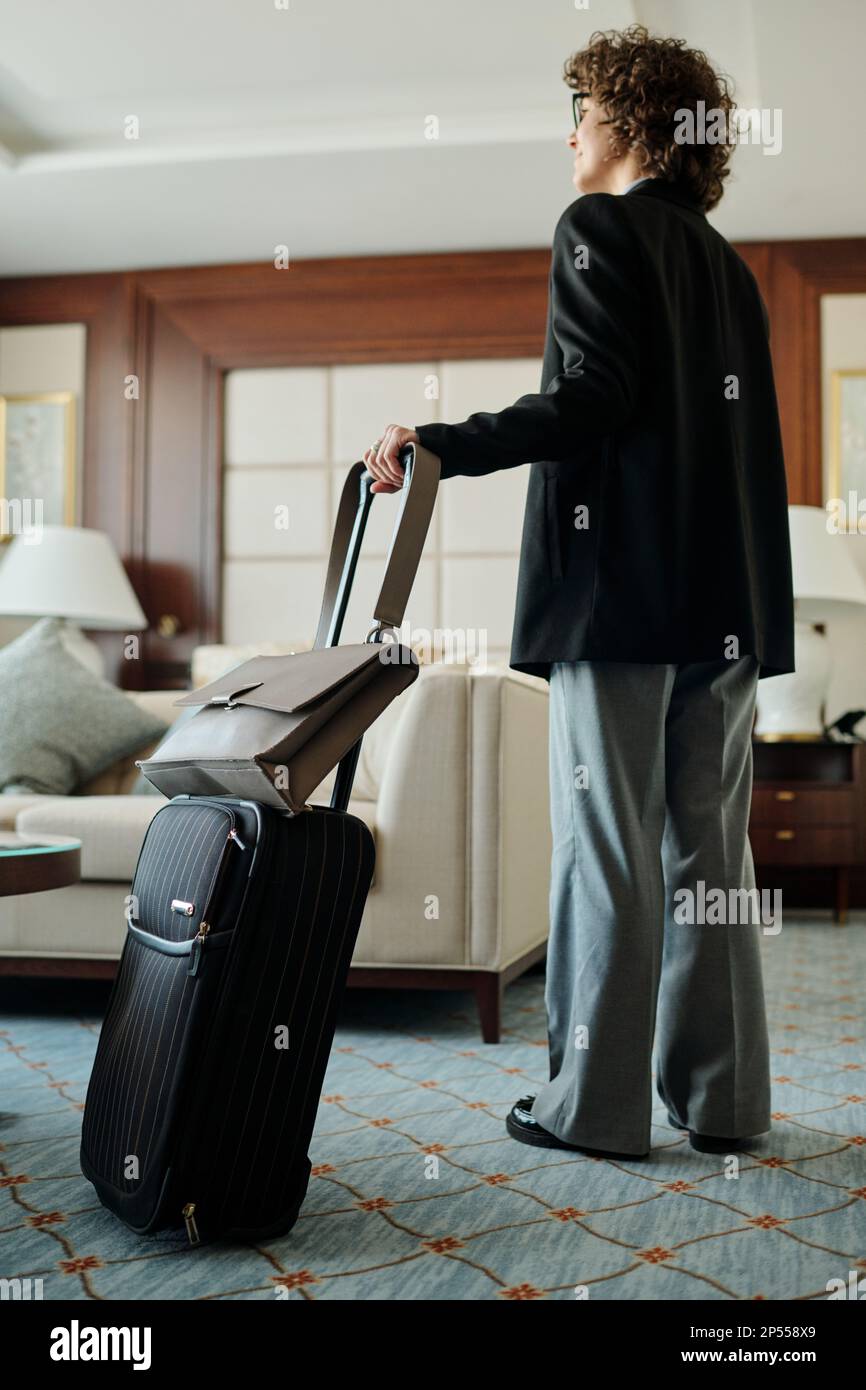 Businesswoman in black blazer hi-res stock photography and images - Alamy