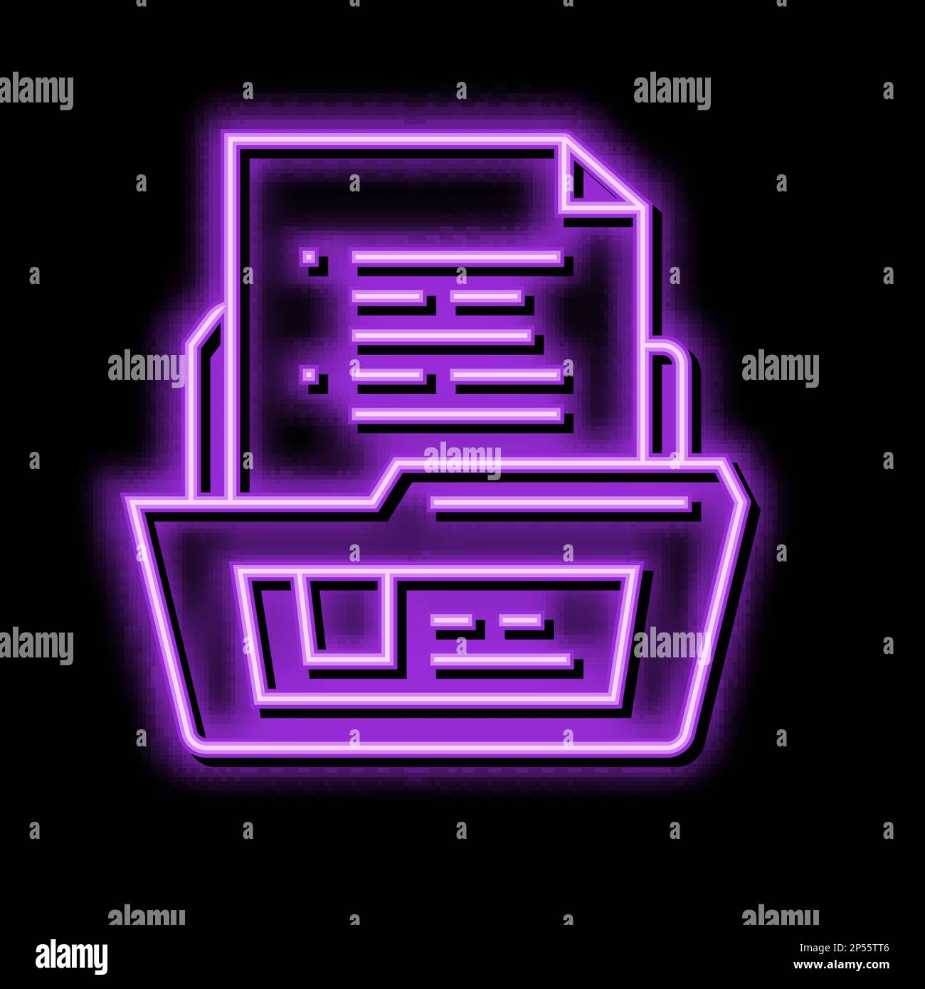 Glowing folder icon hi-res stock photography and images - Alamy