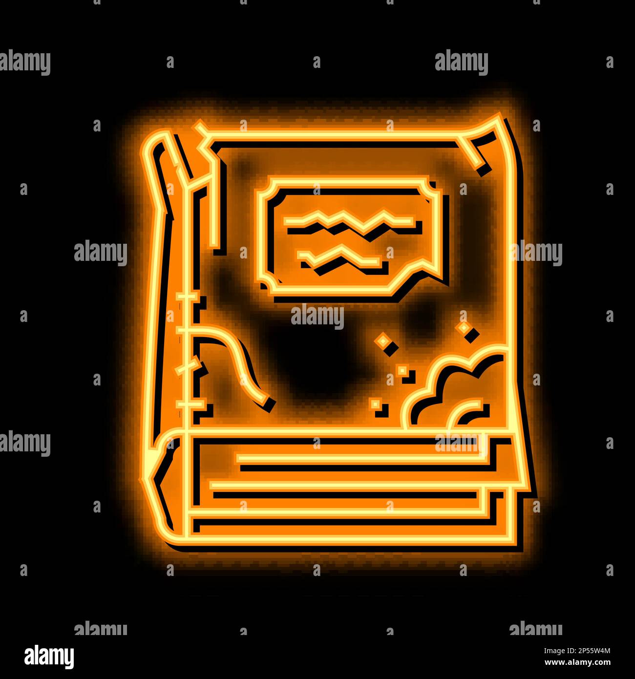 old book neon glow icon illustration Stock Vector Image & Art - Alamy