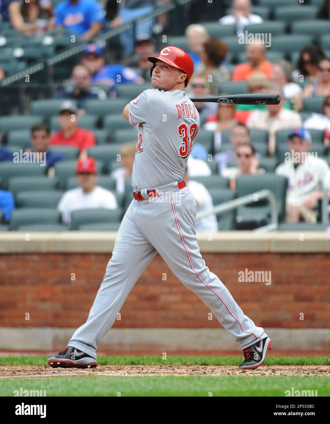 Cincinnati Reds outfielder Jay Bruce (32) during game against the New York  Mets at Citi Field in Queens, New York; May 22, 2013. Reds defeated Mets  7-4. (AP Photo/Tomasso DeRosa Stock Photo - Alamy