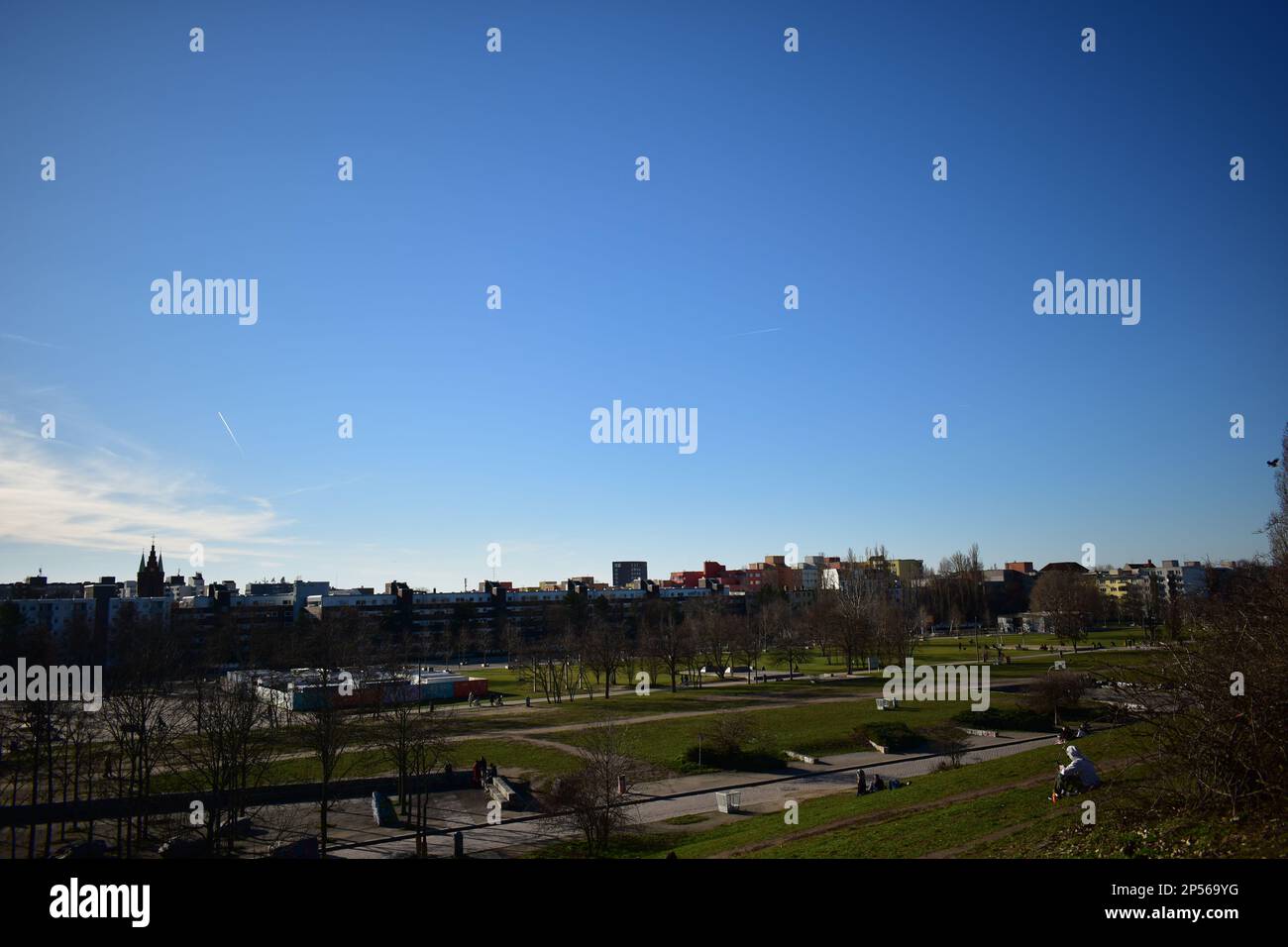 Mauer park city scape on a sunny day Stock Photo