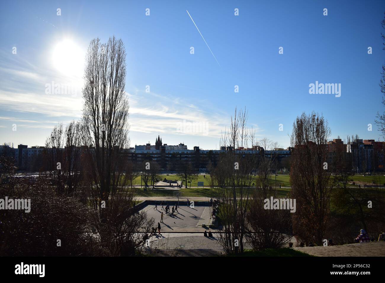 Mauer park city scape on a sunny day Stock Photo