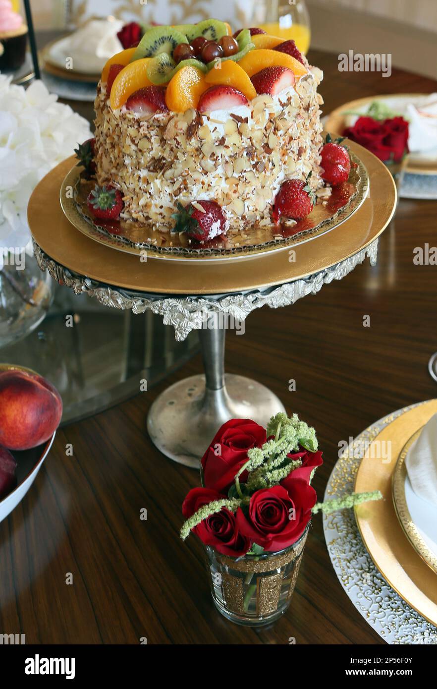 Photo of the dining room table in Real Housewife star Kandi