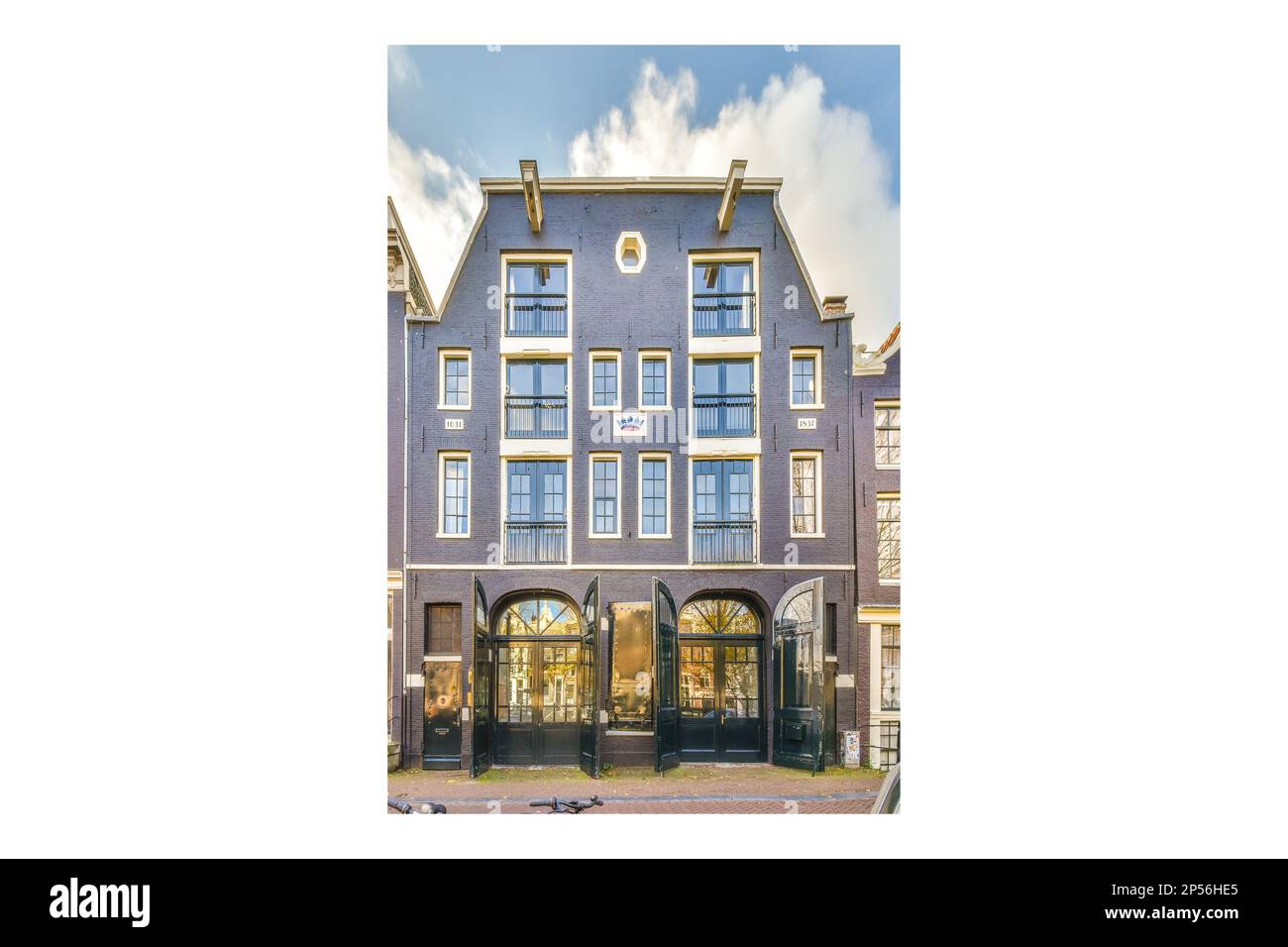 Amsterdam, Netherlands 10 April, 2021 an apartment building in