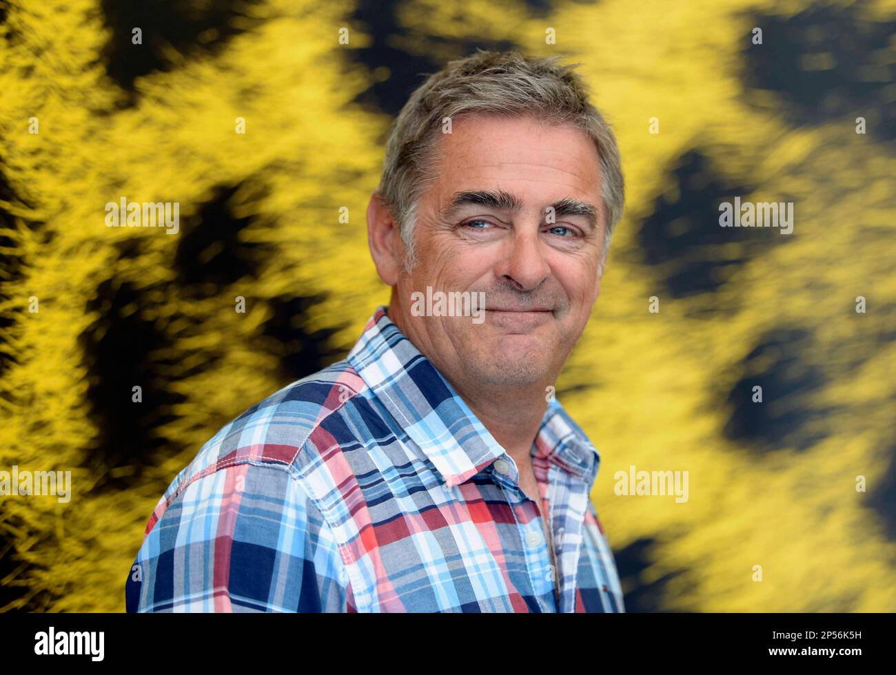 French film director Pascal Plisson from the movie On the Way to School  poses during a photo call at the 66th Locarno International Film Festival,  Saturday, Aug. 17, 2013, in Locarno, Switzerland. (