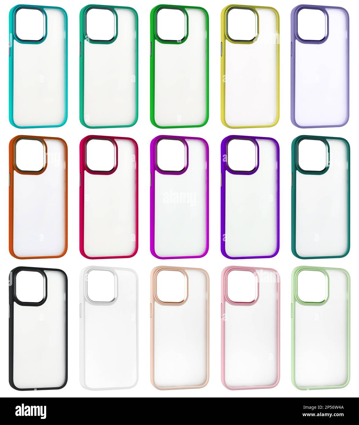 Silicone case, accessory for the phone, white background in insulation Stock Photo