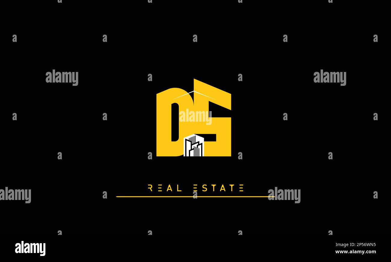 Real Estate letters Initials Monogram logo DS , SD Stock Vector