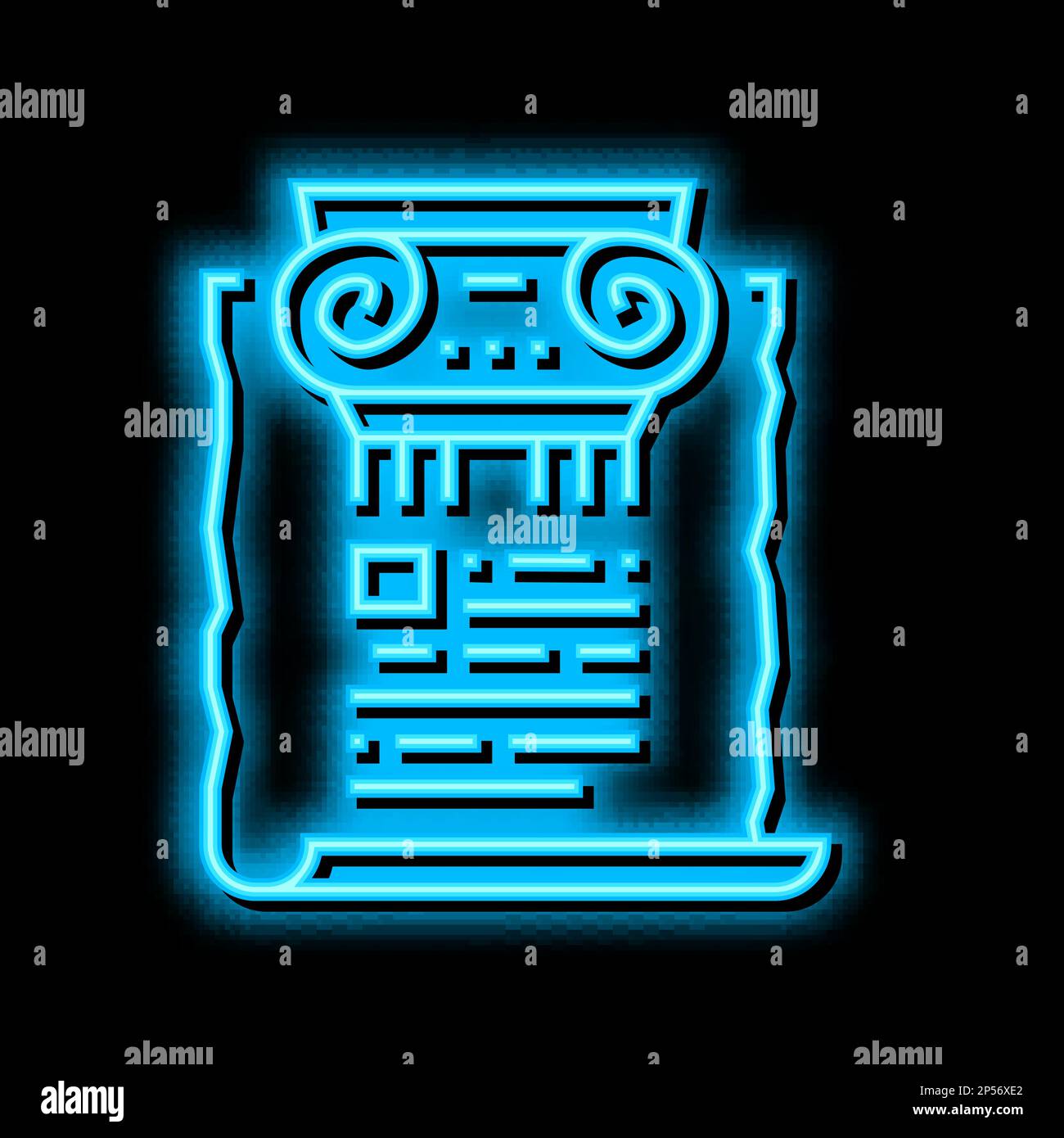 ancient rome history neon glow icon illustration Stock Vector Image ...
